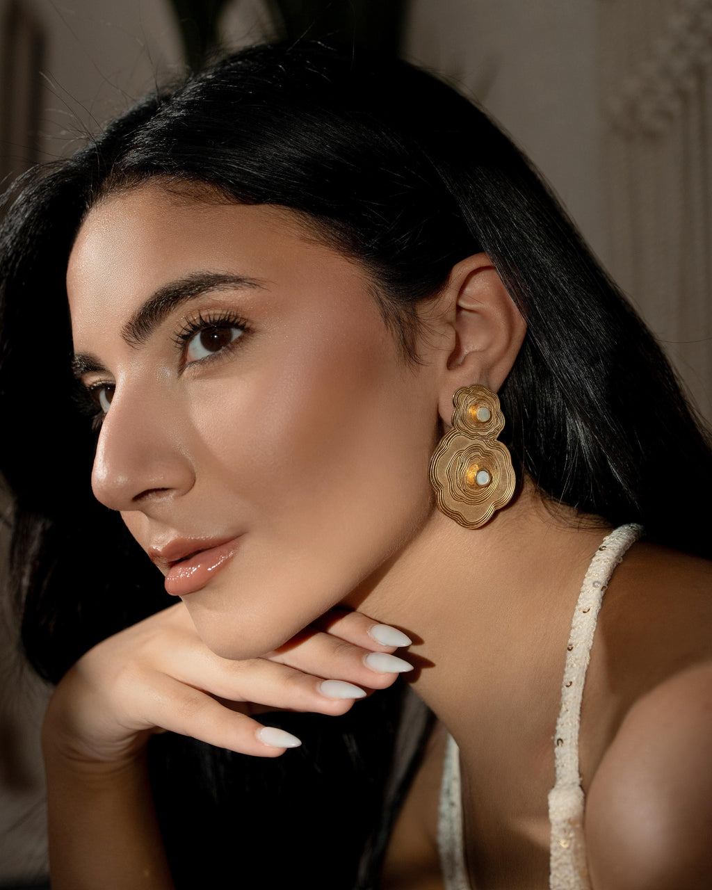 Fleur en Fer Earrings