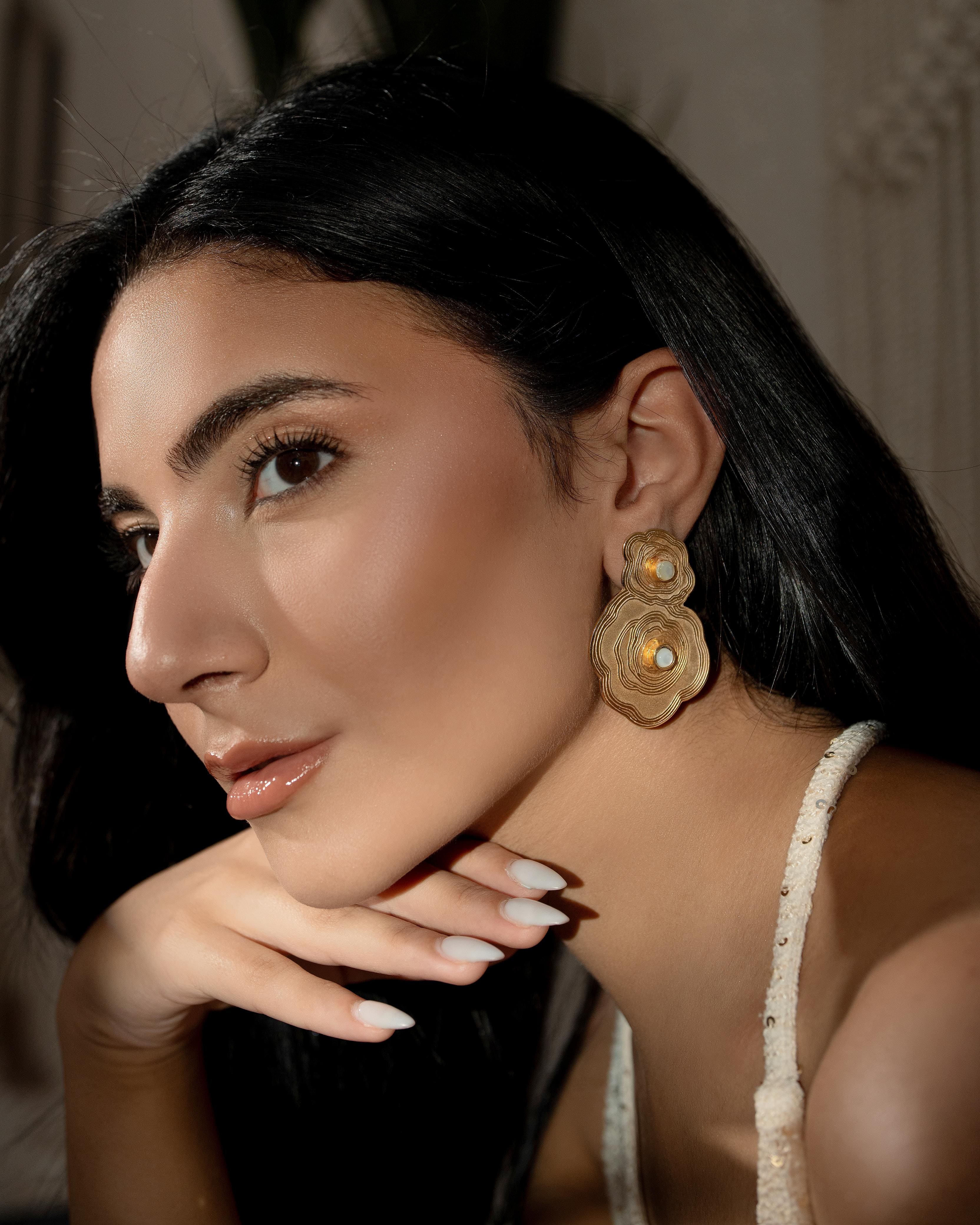 Fleur en Fer Earrings