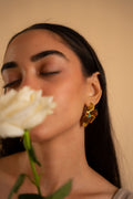 Aqua Petals Earrings