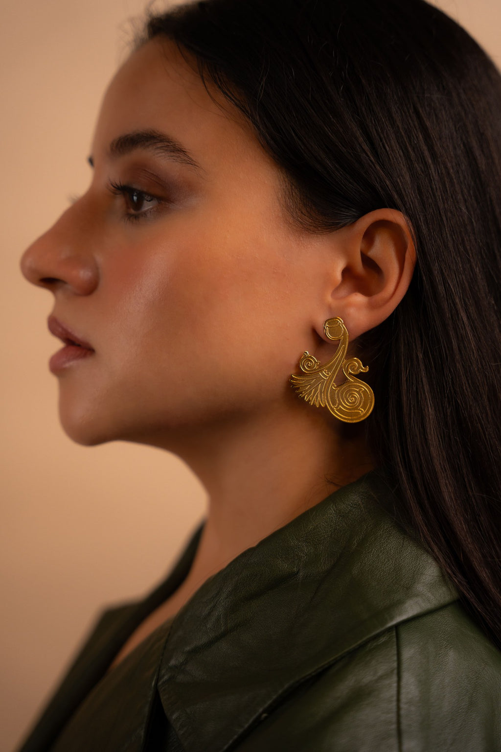 Golden Spiral Earrings - 2