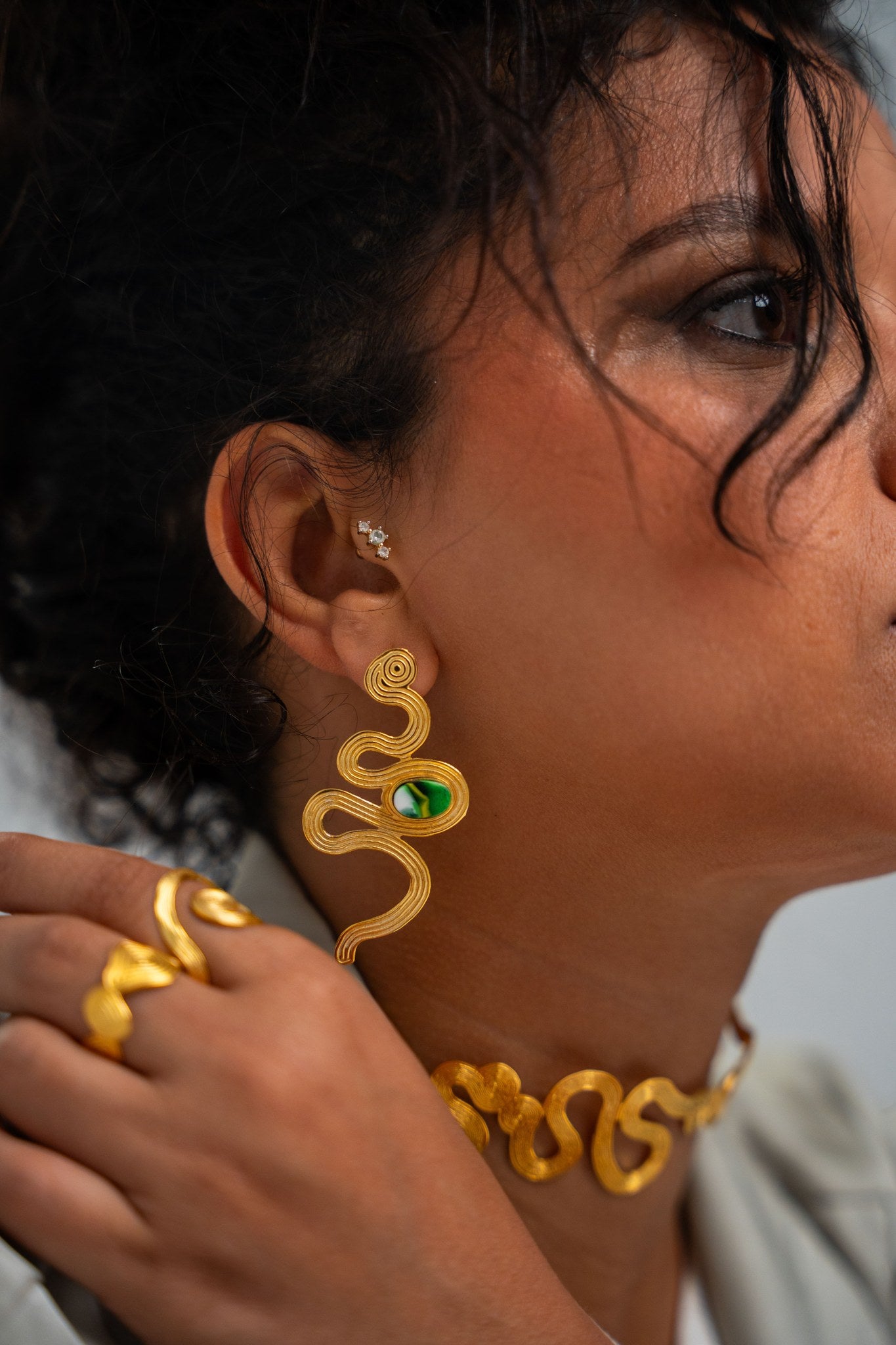 Sage Stream Earrings