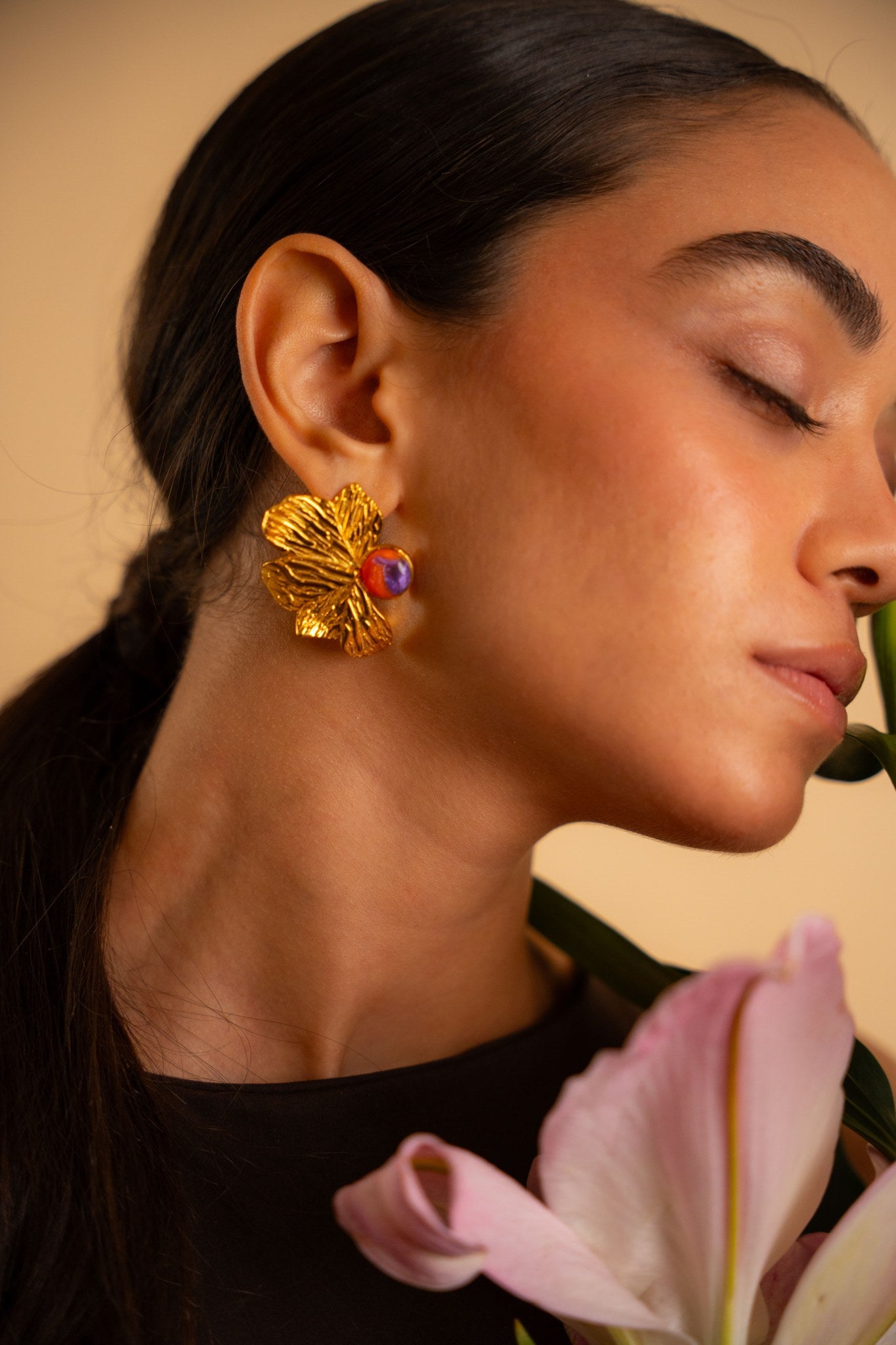 Sunset Bloom Earrings - 2